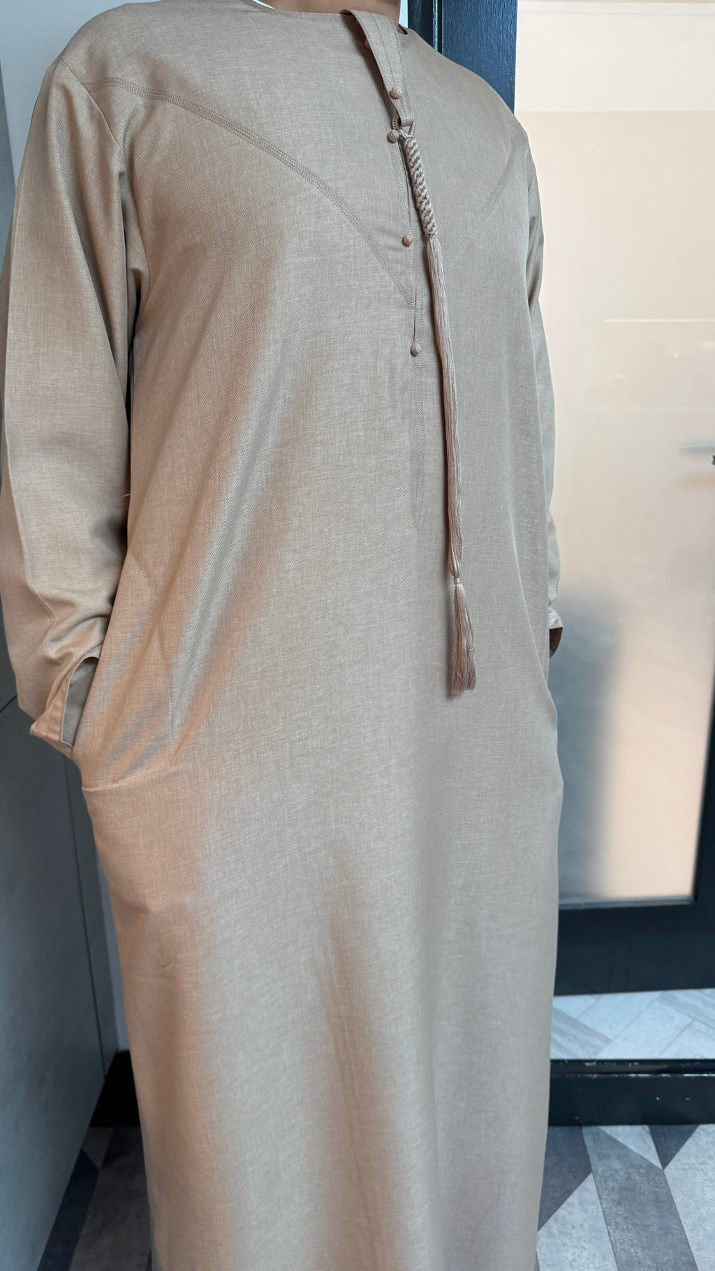 Premium Tan Cotton Emirati Thobe